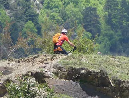 Descente d'Olette en VTT