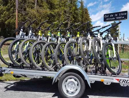 Logistique Retour d'Olette en VTT